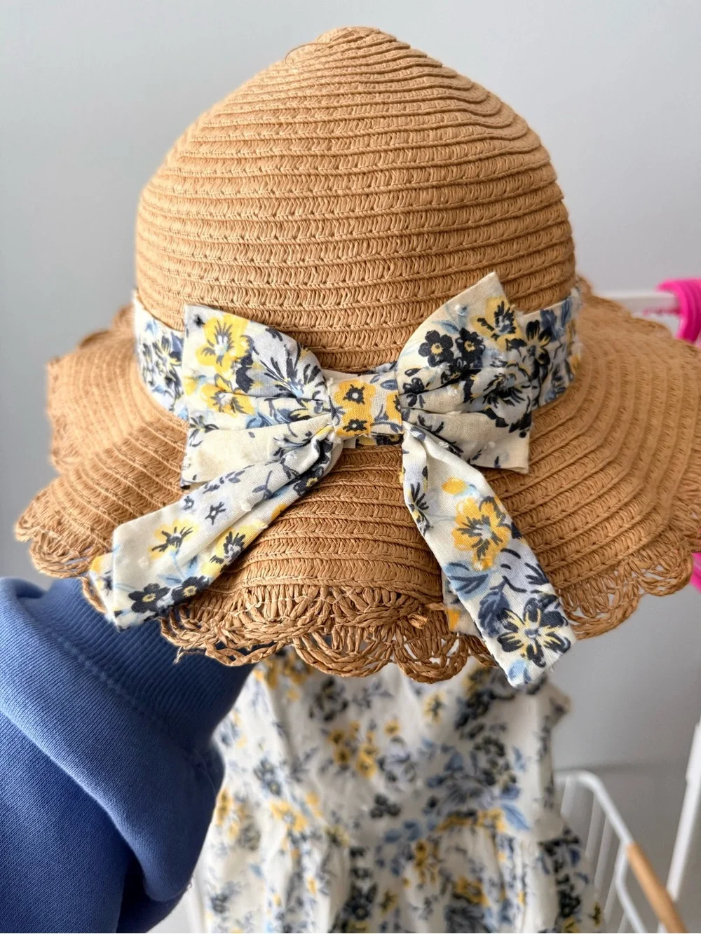 Joie Girls Floral Sundress in Yellow, Blue & Cream
